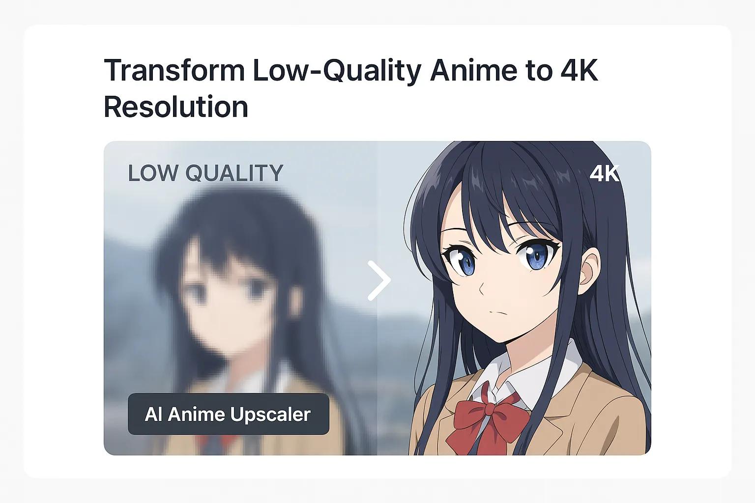 Anime image being upscaled to 4X resolution