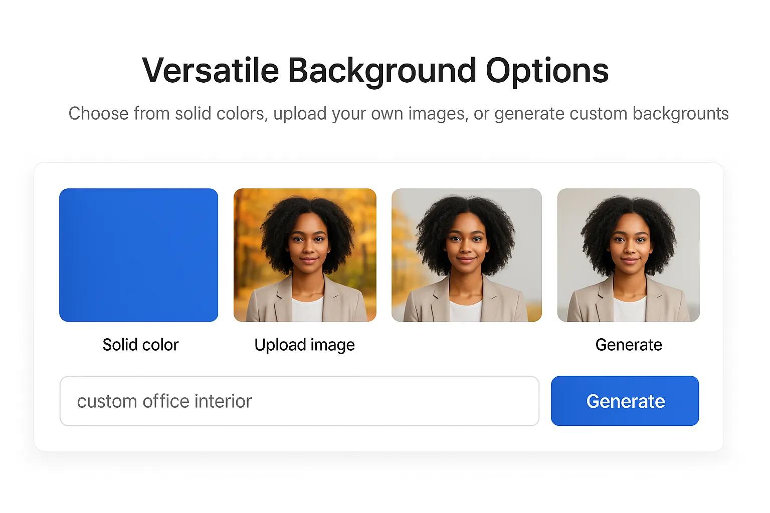 AI Background Changer easy user experience
