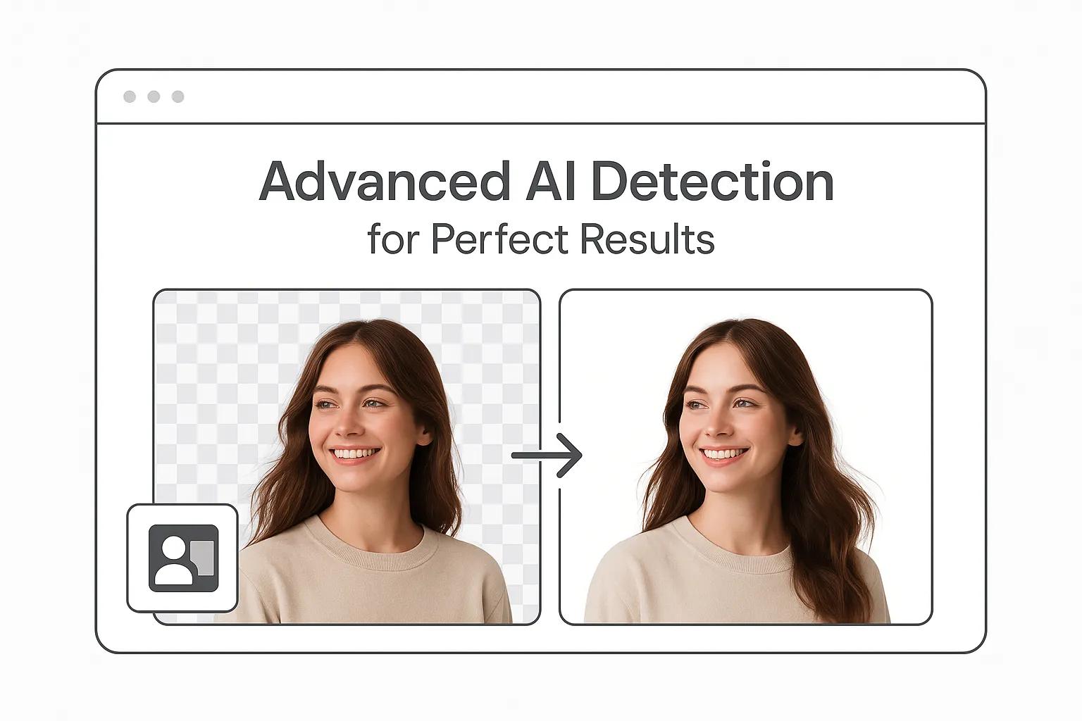 AI Background Remover processing complex images