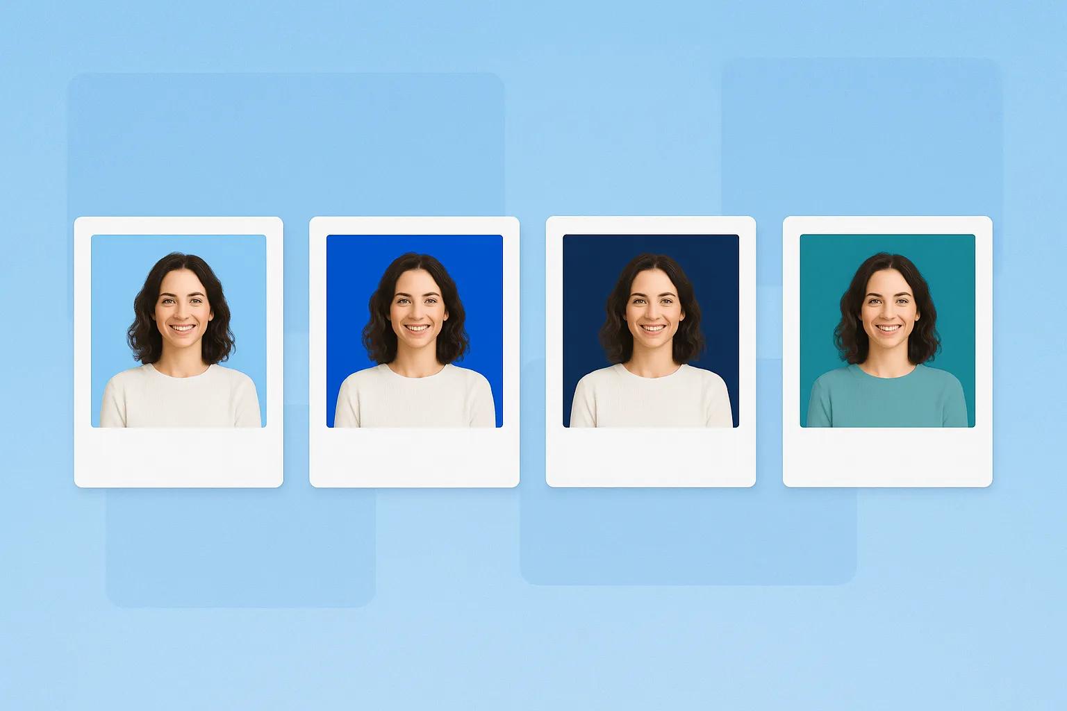 AI Blue Background batch processing
