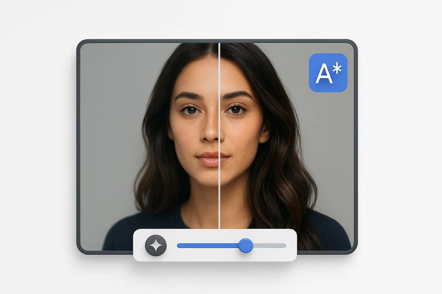 One-click image enhancement with AI Image Sharpener