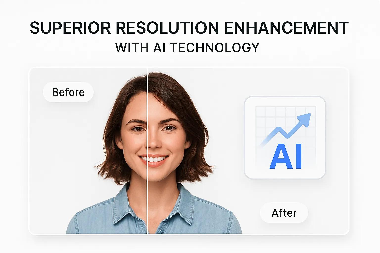 AI Image Upscaler enhancing photo resolution