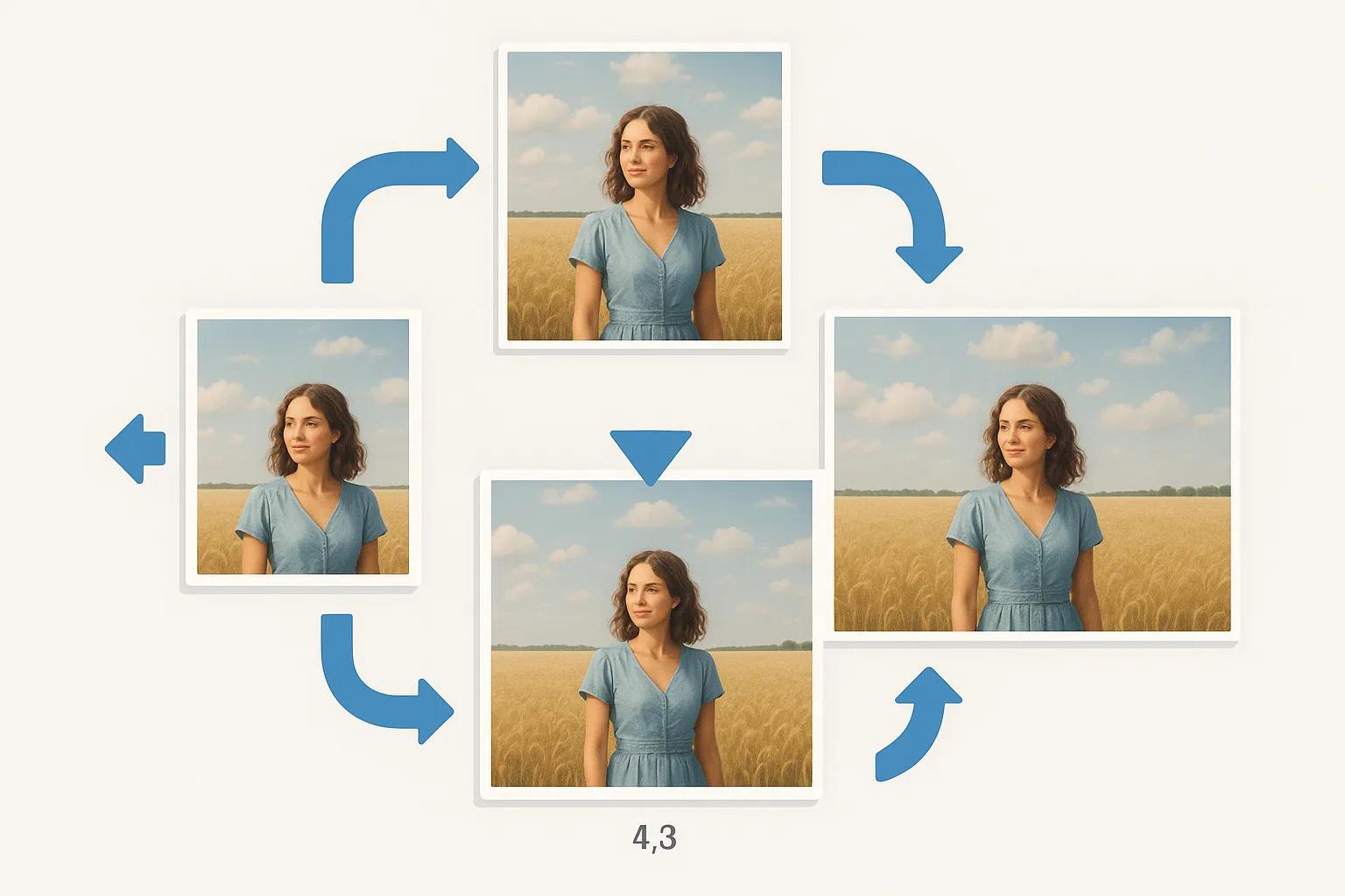 AI Outpainting applications in different fields