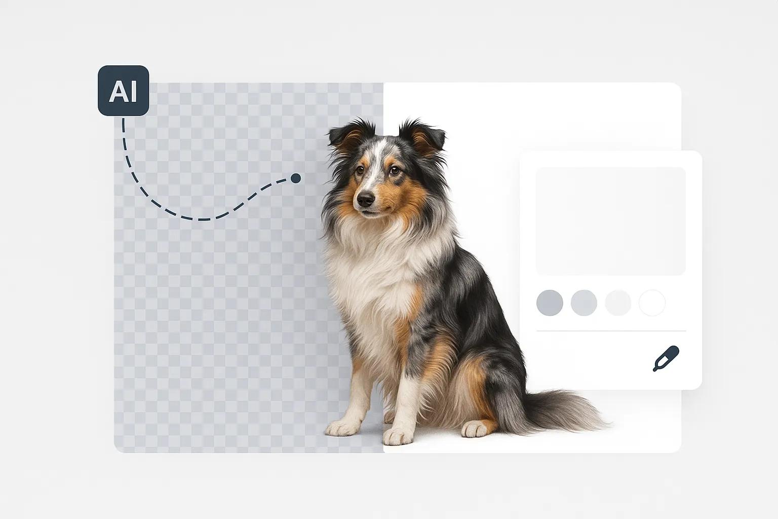 AI White Background customization options