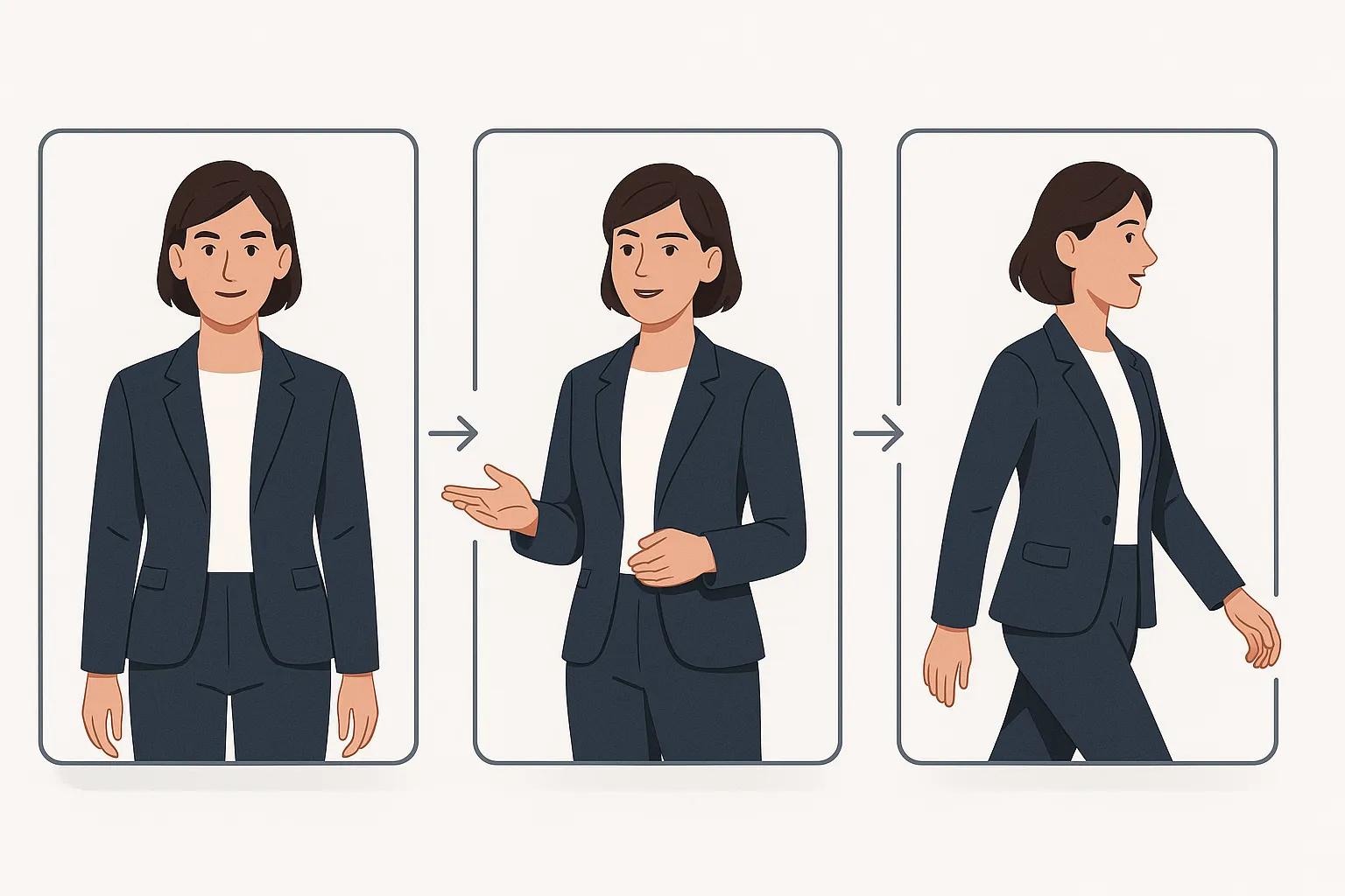 Character consistency across video frames