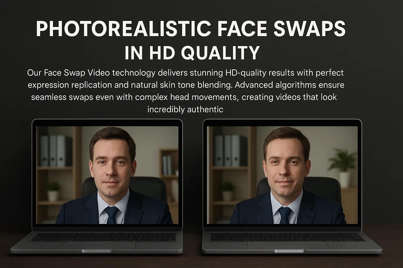 HD quality face swap video example