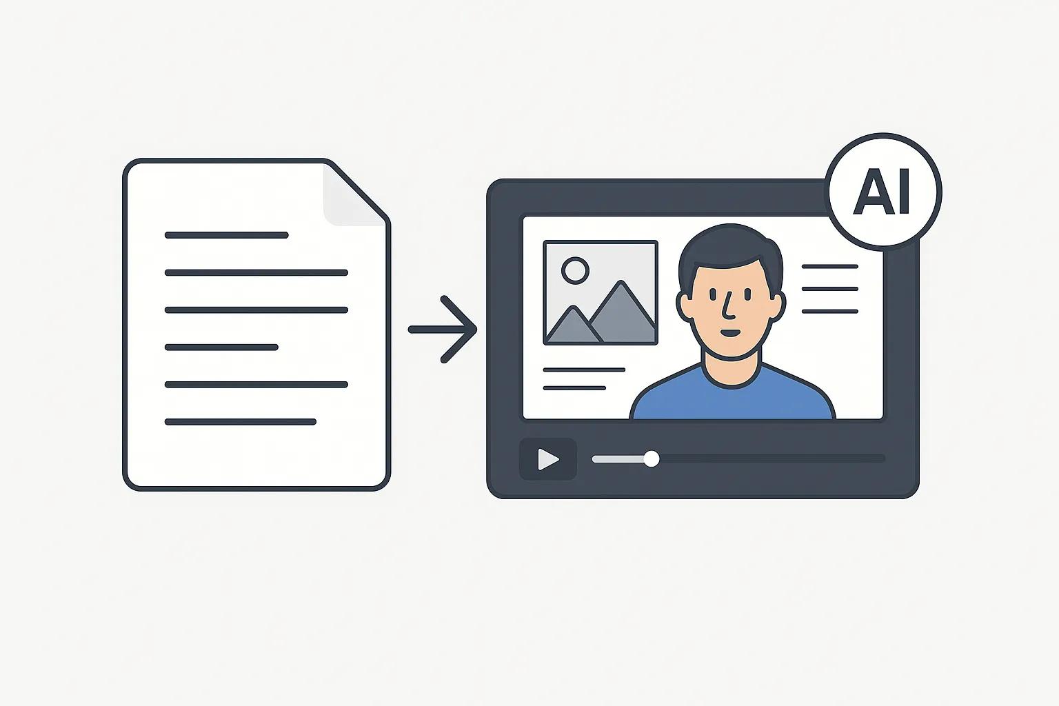 Text To Video AI transformation process