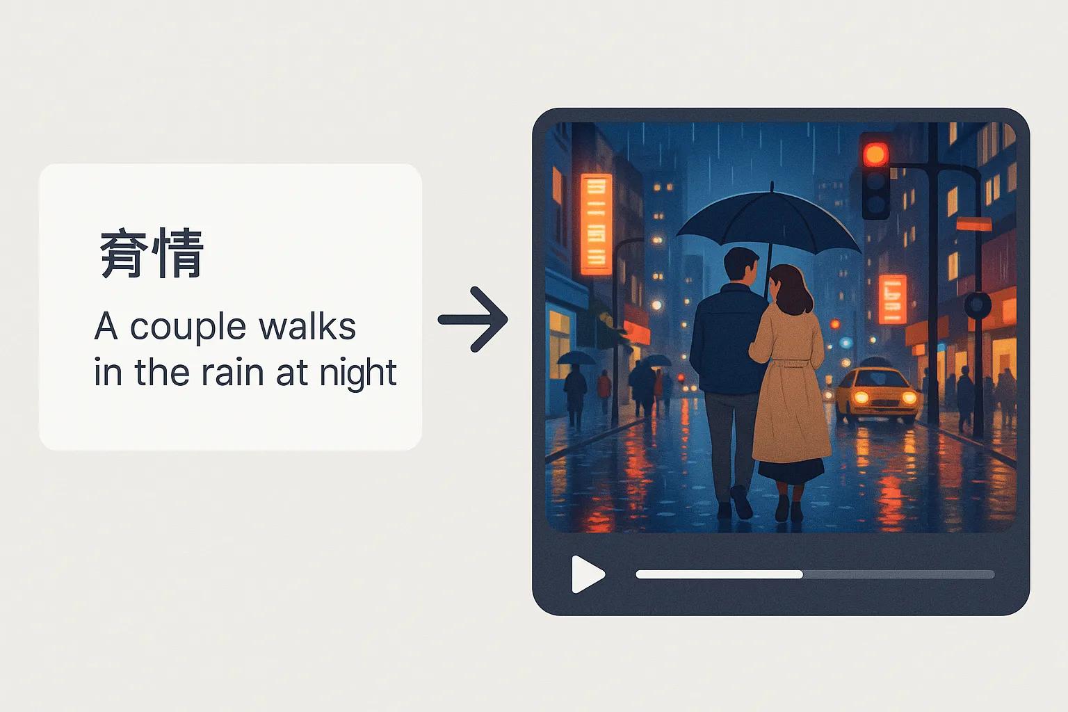 Wanx AI Video Generator text to video transformation